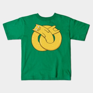 Pretzel Cat Kids T-Shirt